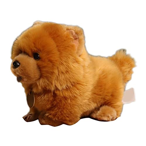Jauarta Nettes Chow -Hund -Plüschspielzeug, Weich Gefüllte Tierflauschige Puppe, Hundeplüsch, Wurfkissen, Geeignet Zum Umarmen, Heimatautordekoration, Baby Beruhigender (Wie in der Abbildung Gezeigt) von Jauarta