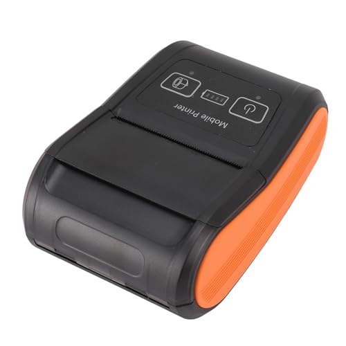 Jauarta Thermo-Belegdrucker, USB, Mini, tragbar, Bluetooth, HD-Druck für POS, Büro, Elektronik von Jauarta