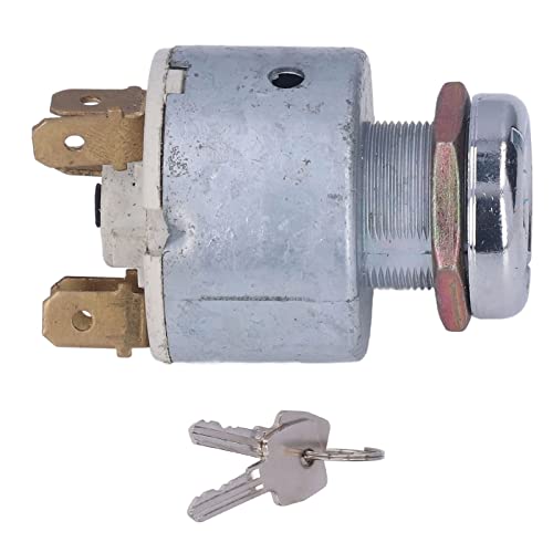 Zündschalter Universal Starter 3 Klemme 3 Position mit 2 Stück Schlüssel DC 12V PKW LKW von Jauarta