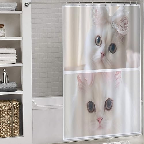 Jaucin Personalisiert Duschvorhang Anti-Schimmel Wasserdicht Duschvorhänge Textil Aus Polyester Mit Duschvorhangringen Waschbar Anti-Bakteriell Shower (2 Foto) von Jaucin