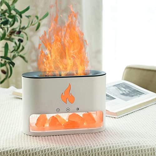 Aroma Diffuser Luftbefeuchter,flammeneffekt Diffuser 250ML mit 7-Flammen-Farbe,4-Farbeinstellungen,geräuschloser Diffusor für ätherische Öle mit Auto-Off-Schutz,für Zuhause, Büro, Yoga (Stil 2) von Jauhmui