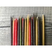 Bday Bienenwachskerzen 30Er Set/Handgetauchte Dünne 100% Natürliche in Farben Kostenloser Versand von JaujaLinen