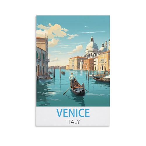 Venedig Italien-Reiseposter im Vintage-Stil, 60 x 90 cm, Leinwand-Kunst-Poster und Wandkunst, Bilddruck, Schlafzimmer-Dekor Venedig Italien-Reiseposter im Vintage-Stil, 60 x 90 cm, Leinwand-Kunst-Poster und Wandkunst, Bilddruck, Schlafzimmer-Dekor von JavoN
