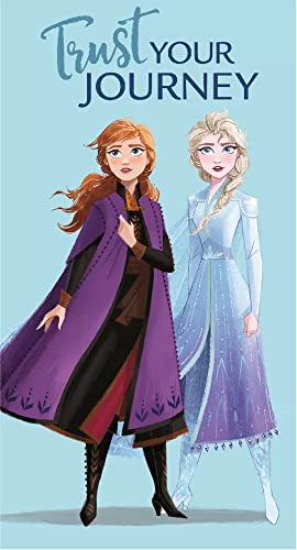 Javoli Frozen 'Trust Your Journey' 2 kleine Handtücher für Gesicht / Hände für Kinder, Baumwolle, 30 x 50 cm (Abbildung kann variieren) von Javoli
