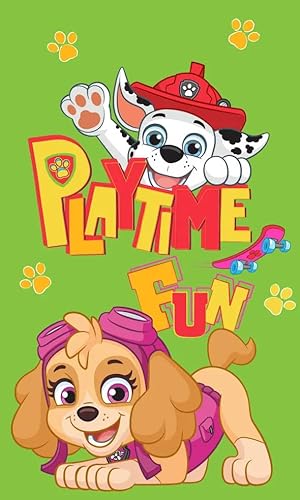 Javoli Paw Patrol 'LOL' 2 kleine Handtücher für Gesicht / Hände für Kinder, Baumwolle, 30 x 50 cm (Bild kann variieren) von Javoli