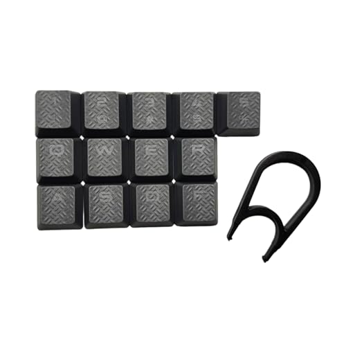 13 x rutschfeste strukturierte Tastenkappen für mechanische Tastaturen, perfekt für K70 RGBK70 K95 K90 Gaming-Programmierung 13 x rutschfeste strukturierte Tastenkappen für mechanische Tastaturen, perfekt für K70 RGBK70 K95 K90 Gaming-Programmierung von Javoryxh