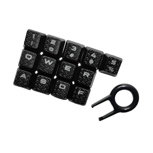 13 x rutschfeste strukturierte Tastenkappen für mechanische Tastaturen, perfekt für K70 RGBK70 K95 K90 Gaming-Programmierung 13 x rutschfeste strukturierte Tastenkappen für mechanische Tastaturen, perfekt für K70 RGBK70 K95 K90 Gaming-Programmierung von Javoryxh
