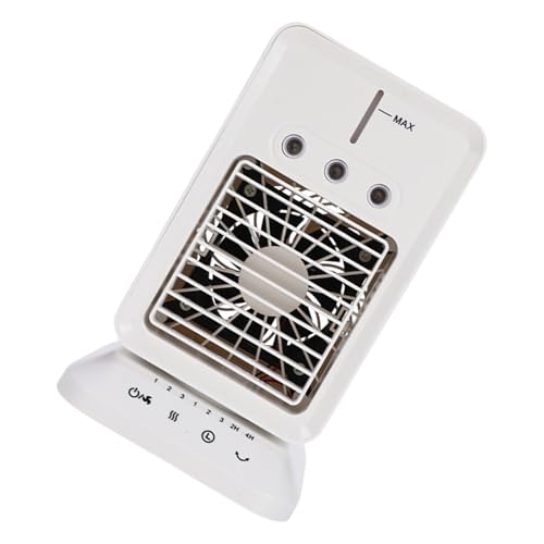 Miniatur Desktop Luftbefeuchtung Klimaanlage Ventilator USB wiederaufladbar 300 ml Wassertanks Lüfter mit Nachtlicht von Javoryxh