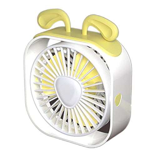 Tischventilator Kleiner Tischventilator mit starken Luftströmen Leise Tragbarer Ventilator 3 Geschwindigkeiten Einstellbarer Kopf 360° Drehbar von Javoryxh