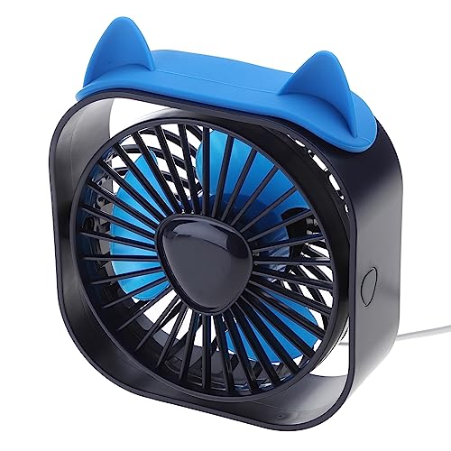 Tischventilator Kleiner Tischventilator mit starken Luftströmen Leise Tragbarer Ventilator 3 Geschwindigkeiten Einstellbarer Kopf 360° Drehbar von Javoryxh