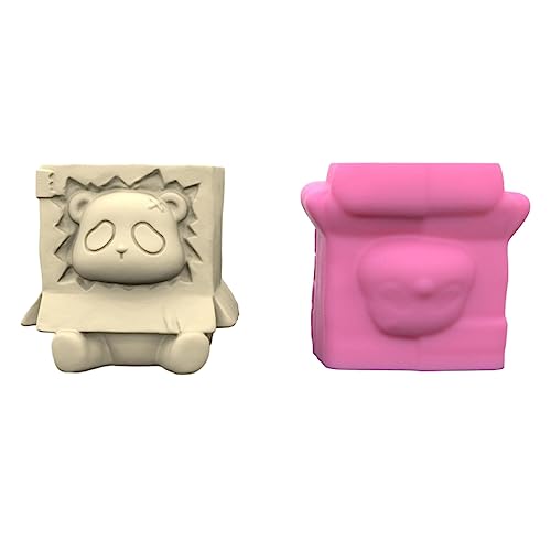 Vase Beton Blumentöpfe Silikonformen sitzend Panda Form Topf Formen Garten Dekorationen von Javoryxh