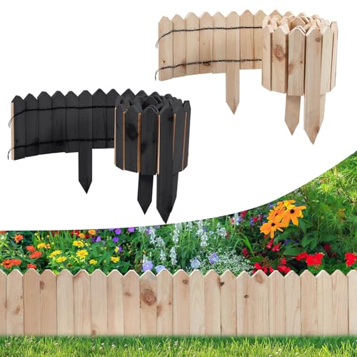 Jaxguom Beeteinfassung aus Holz für Garten 200×10cm Beetumrandung Rasenkante Holz Flexibler Holzzaun Gartendeko Gartenpalisad efür Beeteinfassung,Mähkante Rollborder,Steckzaun,Natural Jaxguom Beeteinfassung aus Holz für Garten 200×10cm Beetumrandung Rasenkante Holz Flexibler Holzzaun Gartendeko Gartenpalisad efür Beeteinfassung,Mähkante Rollborder,Steckzaun,Natural von Jaxguom