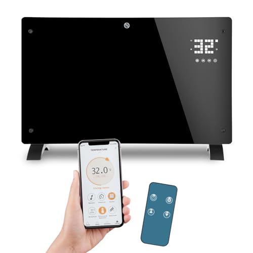 Jaxguom Elektroheizung Smart,2000W Konvektor Heizung Freistehend & Wandmontage,Infrarotheizung mit Thermostat & App-Steuerung Fernbedienung,Heizkörper Elektrisch Energiesparend Jaxguom Elektroheizung Smart,2000W Konvektor Heizung Freistehend & Wandmontage,Infrarotheizung mit Thermostat & App-Steuerung Fernbedienung,Heizkörper Elektrisch Energiesparend von Jaxguom