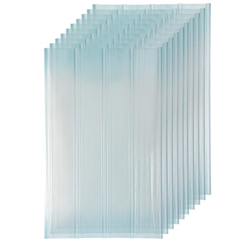 Jaxguom FRP-Trapezblech Wellplatten 2mm FRP-Tageslichtplatten für dach Dachplatten Wellbahn Profilplatten Trapez Ersatzplatten -frostbeständig & UV-beständig 10 Stück von Jaxguom