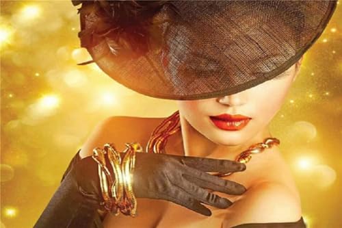 Diamond Painting, DIY 5D Diamant Painting Frau mit Hut Bilder Diamond Painting Erwachsene Kinder Crystal Art Set Diamant Malerei Stickerei Mosaikherstellung für Home Wand Décor Geschenke 25x40cm A-603 Diamond Painting, DIY 5D Diamant Painting Frau mit Hut Bilder Diamond Painting Erwachsene Kinder Crystal Art Set Diamant Malerei Stickerei Mosaikherstellung für Home Wand Décor Geschenke 25x40cm A-603 von Jaxiaco