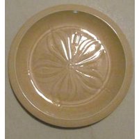 1970Er Jahre Franziskaner Steingut Luncheon Plate Meer Skulpturen Sand Dollar Design von Jaxsprats