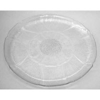 Arcoroc Fleur Glass Torte Teller 13 "Blütenblatt Design, Hergestellt in Frankreich von Jaxsprats