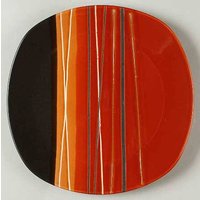 Better Homes & Gardens "Bazaar Red" Stripes Sammlerstück Großer Geschirr Teller." von Jaxsprats