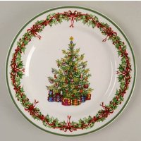 Christopher Radko Weihnachtssalatteller Feiertagsfeierbaum, 21 cm von Jaxsprats