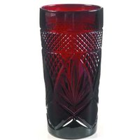 Cristal D'arques Rubinrot Kühler Glas Vintage Geschirr von Jaxsprats