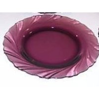 Duralex | 2 Rivage Amethyst Lila Glas Swirl Speiseteller Von Bormioli Rocco von Jaxsprats