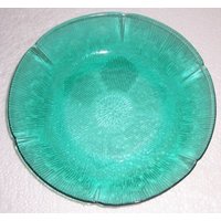 Forte Crisa Forest Green Sammler Glasschale 23 cm Blütenblatt Muster von Jaxsprats