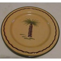 Handbemalter Salatteller Aus Keramik Z Gallerie Palm Tree Design von Jaxsprats