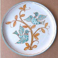 Handgefertigte & Handbemalte Sammelkeramikteller "Love Birds" 729 - Made in Italy." von Jaxsprats