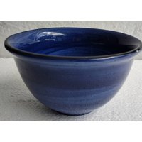 Hausenware Handbemalte 10 cm Suppenschale/Müslischale Twist Royal Blue Color Von Hausenware Stonemite von Jaxsprats