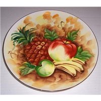 "Obstteller "Obst Schale" Signiert Norton, Handbemalt" von Jaxsprats
