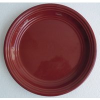 Roter Sedona Speiseteller Mit Roten Ringen Glanz Von Mainstays Collection China Stoneware von Jaxsprats