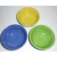 Sammlerstück | 3 Mix & Match Kleine Salatschüsseln Sieht Aus Wie Ikea, Gelb, Blau Und Grün von Jaxsprats
