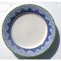 Sango Potpourri - Mix & Matach "Blaze Blue" Von Sue Zipkin Großer Speiseteller von Jaxsprats