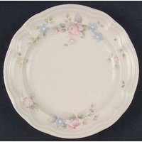 Vintage Pfaltzgraff Tea Rose Salat Platte 1980S Sammlerstück Steingut von Jaxsprats