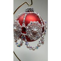 Feuer Und Eis Perlen Weihnachtsanhänger von JaxxJoy