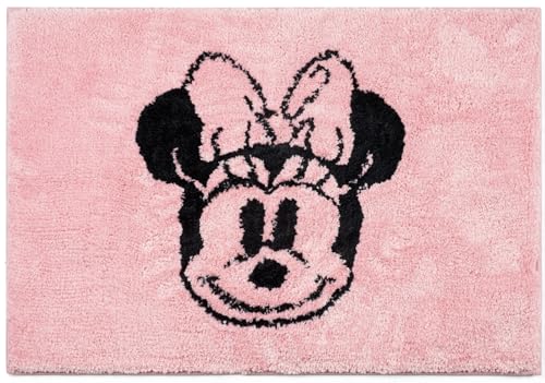 Jay Franco „Disney Minnie Maus“ weiche, rutschfeste Badematte – 51 x 77 cm Plüschteppich für das Badezimmer von Jay Franco