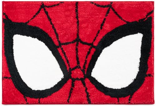 Jay Franco „Marvel Spiderman“ weiche, rutschfeste Badematte – 51 x 77 cm Plüschvorleger für das Badezimmer von Jay Franco