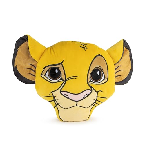 Jay Franco Disney Der König der Löwen Simba Dekoratives Geformtes Kissen 30 cm Weiches Kinderbettkissen von Jay Franco