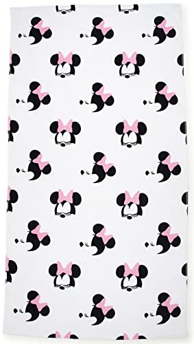 Jay Franco Disney Minnie Mouse STYL 86cm x 162cm große Strandtuch aus 100% Baumwollfrottee von Jay Franco