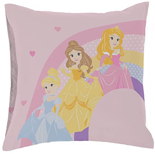 Jay Franco Disney Prinzessin Cut Paper 100% Baumwolle Kopfkissenbezug 65x65cm von Jay Franco