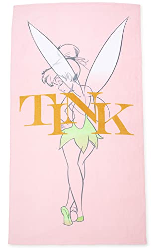 Jay Franco Disney Tinkerbell 86cm x 162cm große Strandtuch aus 100% Baumwollfrottee von Jay Franco