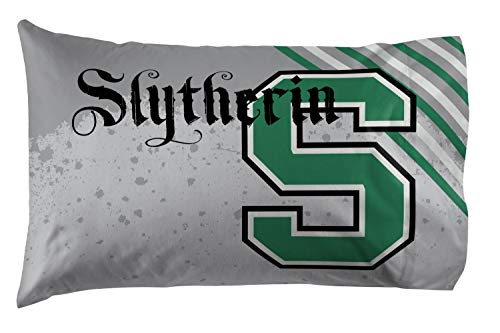Jay Franco Harry Potter Slytherin 1 Pack Pillowcase - Double-Sided Kids Super Soft Bedding (Official Harry Potter Product) von Jay Franco