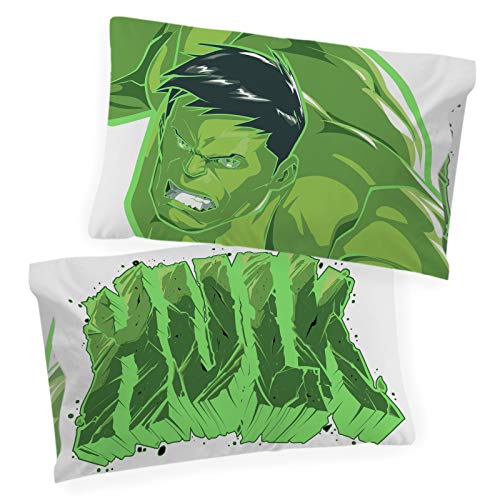 Jay Franco Marvel Avengers The Beast Glow in The Dark 2 Pack Reversible Pillowcases Features Hulk - Double-Sided Kids Super Soft Bedding (Official Marvel Product) von Jay Franco