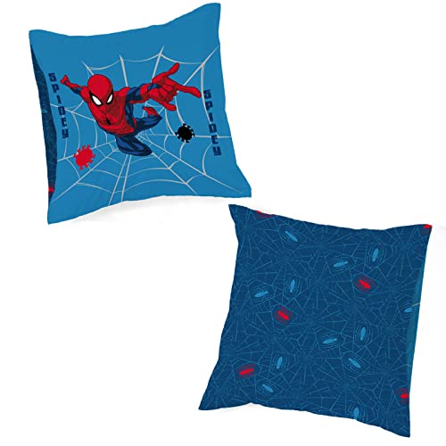 Jay Franco Marvel Spiderman Spidey Faces 100% Baumwolle Kissenbezüge im 2er-Set 80x80 cm von Jay Franco