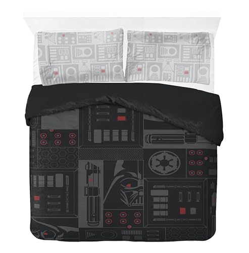 Jay Franco Star Wars Darth Vader Doppel-Bettbezug aus 100% Baumwolle - inkl. 50 x 70cm Kopfkissenbezug von Jay Franco