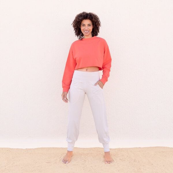 Jaya ALEX - Damen - kürzer geschnittenes cooles Sweater kommt in superweichem French Terry von Jaya