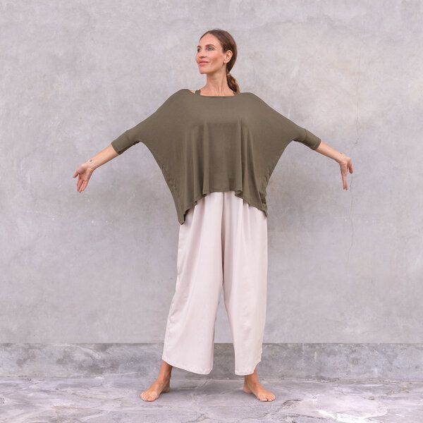 Jaya DIANA- lockere bis weite geschnittene lounge Pants, für jede Figur geeignet, für Yoga, Leisure, Arbeit oder Evenings Jaya DIANA- lockere bis weite geschnittene lounge Pants, für jede Figur geeignet, für Yoga, Leisure, Arbeit oder Evenings von Jaya