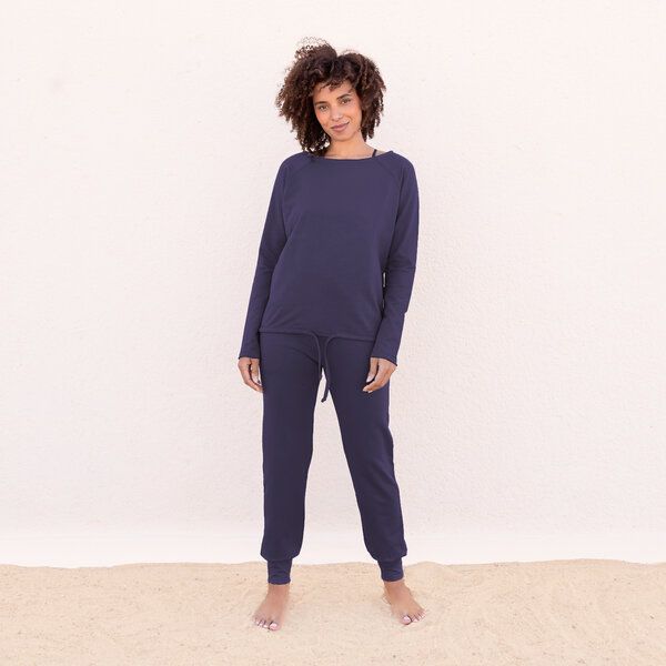 Jaya MANDY - Damen - perfekt sitzende Jogger-Pants für Yoga und Freizeit in softem French Terry aus elastischer Biobaumwolle von Jaya