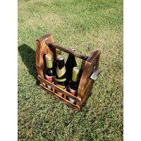 Holz-Bier-Caddy Mit Flaschenöffner von JaybirdsWoodshop