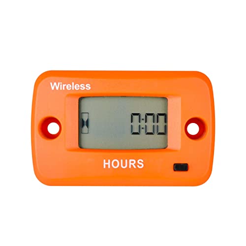 Jayron Digital Wireless Hour Meter,Vibrationsaktivierung,Programmierbare Wartungserinnerung,rücksetzbarer Job-Timer,für Generator Marine ATV Rasenmäher und Geräte,die bei der Arbeit vibrieren von Jayron